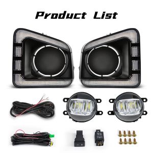LED DRL For Toyota Tundra 2014 2015 2016 2017 2018 2019 2020 2021 Daytime Running Lights Turn Signal Fog Lamp Start-Up Animation