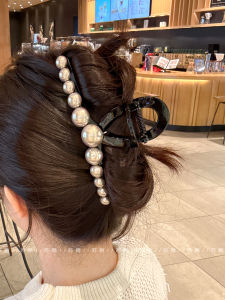 Extra Large 15cm Pearl Hair Clip Womens Hair Accessories Shark Clamp Stylish Party Commute Daily Hair Decorations