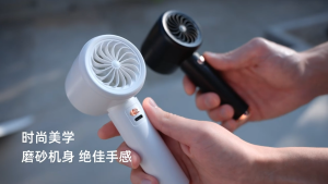 Tri-Town N68 Handheld Desktop Rechargeable Mini Turbo Fan 0-100 Level Speed Adjustment Portable with LED Digital Display Fast Cooling