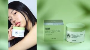 (CLEARANCE | 05/27) YADAH Green Tea Pure Cleansing Balm (100ml) - Soothing Antioxidant Gentle Face Wash