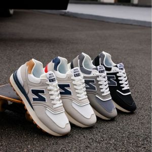 Mens Sports Casual Running Shoes Couples 574 Non-Slip Wear-Resistant Breathable Lightweight Versatile All-Season Casual Shoes