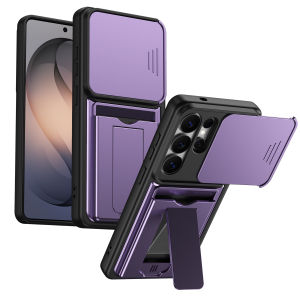 szhaiyu | Card Holder Slot Wallet Stand Phone Case for Samsung Galaxy S26 Ultra S26Plus A57 A27 A37 A17 A56 A36 A26 Lens Protective Cover
