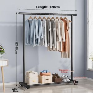 Easy-to-Hang Standing Clothes Rack