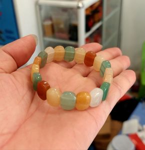 Vòng tay đá Mã Não ngũ sắc phong cách cổ Điển dành cho Nam Nữ.