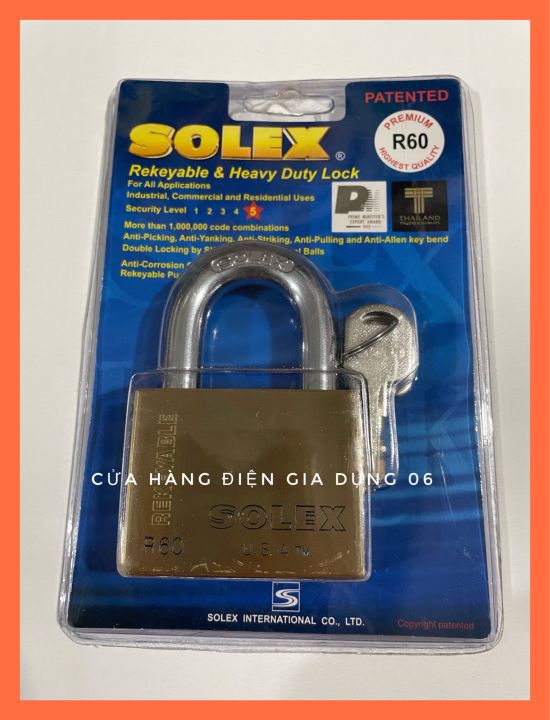 Ổ Khoá SOLEX (Mỹ) CHÍNH HÃNG 🔒🔒🔒 | Lazada.vn