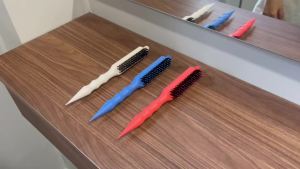 Professional Teasing Comb for Women Nylon Bristles with Pointed Tip Edge Control Brush for Braiding Hairstyling Volumizing Curls