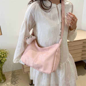 K-style Ins Fashion Large Capacity Totes Womens 2024 Summer New Arrival Minimalist Casual Shoulder Bag Advanced Texture