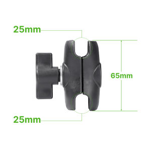 Giá Đỡ Tay Đòn Đôi Bằng Hợp Kim Nhôm Cho Giá Đỡ Đầu Bi 25mm - Phụ Kiện Camera Hành Trình Tương Thích Xe Đạp & Xe Máy 6.5/9.5/15cm