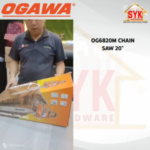 SYK OGAWA OG6820M 20 Inch Chainsaw Cutting Machine Outdoor Gardening Tools Mesin Gergaji Potong Pokok Kayu