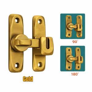 90/180 Degree Barn Door LocksSliding Door Window LatchDoor Bolt LockAnti-theft BuckleBaby Safety LatchesFlip Gate Hardware