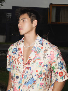 Áo Sơ Mi Họa Tiết Sơn Nước Mùa Hè Thường Ngày Cho Bé Trai Phong Cách Đường Phố Mỹ in Họa Tiết Hoa Thoáng Khí Thoải Mái