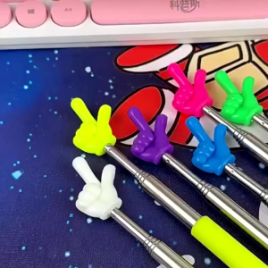 【Local Seller】Finger Retractable Teaching Pointer Preschool Reading Guide Stick Learning Tools Class Whiteboard Pointer