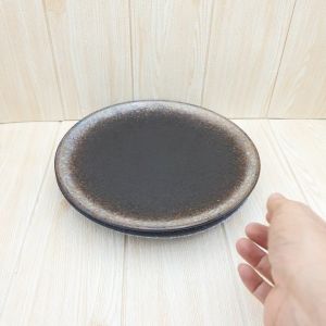 เครื่องมือ จานเซรามิค ยิ่ง จานอาหาร 3 สี 10.3 นิ้ว เครื่องมือ ทงคัทซึ หน้า และ น้ำตาล ทำดำ ด้วย มีเลือก 3 สี