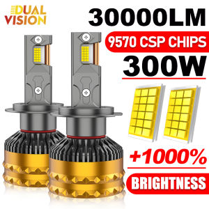 H4 LED Car Headlight 30000LM Led Canbus Hi/Lo Beam H1 H7 H11 H8 9005 9006 HB3 HB4 9012 HIR2 Fog Lamps Car Light 2 Copper Tube