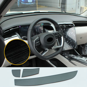 For Hyundai Tucson NX4 2021 2022 2023 Hybrid Stainless Car Central Control Dashboard Air Conditioning Vent Outlet Trim Cover