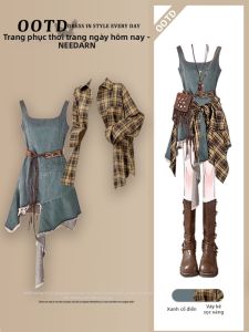 NEEDARNA | Desert Style Bohemian Western Cowboy Women Dress Set Summer