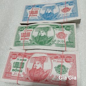 Giấy Cúng Tiền Đô Âm Phủ 3 Màu/(cục 10 tép)