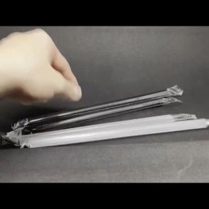 (SYS)Boba/Juice Straw/Sago Straw Black/Clear Milk Tea (100pcs)