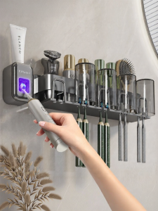 Auzzo | Bộ Treo Tường Chải Răng Điện Và Tổ Chức Kem Đánh Răng
