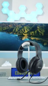 ROBOT Headset Wired RH-P20 3.5mm Jack Black Original - Garansi 1 Tahun
