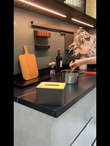 Tempat Tissue Praktis Musim Semi Penyangga Tray Holder Kotak Tisu Rumah Tangga Spring Tissue Box