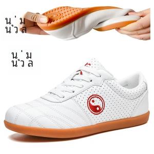 Chen Jiagou Tai Chi Shoes Genuine Cowhide Tendon Bottom Summer Cut Out Breathable Tai Chi Shoes Morning Exercise Martial Arts Shoes Sneaker