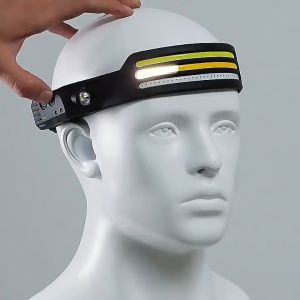 USB Charging Waterproof LED Headlamp Source Running Head-Mounted Light Outdoor Miners Lamp Night Fishing lamp
