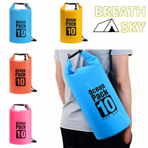 Outdoor PVC Waterproof Dry Bag 15L 20L Outdoor Diving Foldable Storage Man Women Beach Swimming BaRafting Ocean Bag