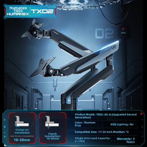 HumaneX | Dual Monitor Mount