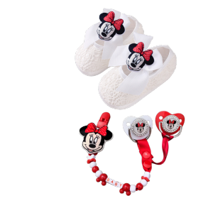Disney | Newborn pacifier cartoon play mouth chain clip - baby teething nipple with chain clip - newborn shoes - baby nipple soothing