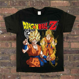 Bandai | Dragon Ball GOKU Printed T-shirt Mens and Womens Short-sleeved Japanese Summer Loose Round Neck Casual Cotton T-shirt