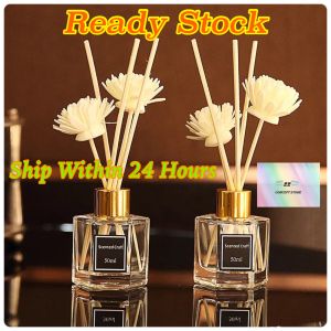 50ml Reed Diffuser Home Hotel Perfume Air Freshener Aroma Stick Essential Oil Aromatherapy Fragrance Perfume Set Home Pewangi Rumah