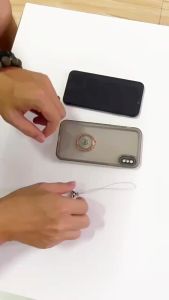 2 in 1 Cell Phone Lanyard Finger Ring Multifungsi Mobile Phone Holder