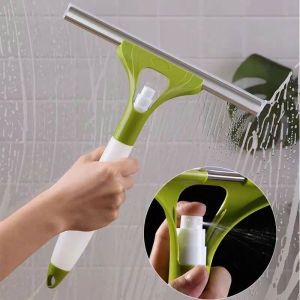 Cây Lau Kính Mini Kèm Bình Xịt Thiết Kế Nhỏ Gọn Dễ Dàng Sử Dụng Chất Liệu Nhựa Cao Cấp Và Silicon Gạt Sạch Nước Nhanh - Cây Lau Kiếng / Gạt kính  Gạt Nước Cầm Tay