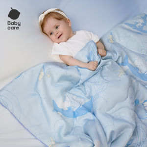 BabyCare Silk Baby Blanket for Newborn Infants Children Kindergarten Four Seasons Silk Quilt Cover Blanket Air Conditioner Blanket