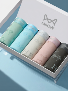 MiiOW | Antibacterial 100 Cotton Mens Underwear Shorts Summer Teenagers