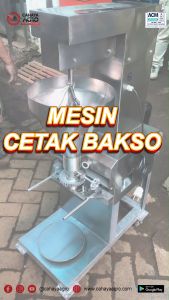 Mesin Cetak Pentol Bakso Otomatis Stainless Stee Berbagai Kapasitas Besar Dan Kecil