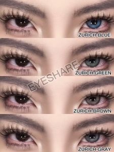 Eyeshare ZURICH Seri Blue Grey Softlens 14.5mm 1Pasang Lensa Murah Softlens Kontak Warna Brown