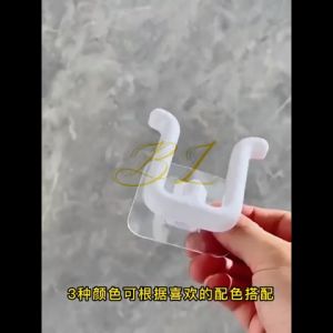 BENEMYLIM No Punching Multifunctional Bathroom Slipper Hook Wall-Mounted Paste Shoe Storage Rack Slipper Hanger