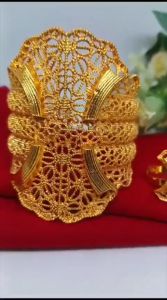 Gekang kendari fashion bangle bracelets free cincin dubai xuping perhiasan lapis Emas 24kTerbaru