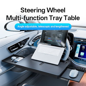 SUITU | Universal Car Tray Table Food Tray Desk Folding Laptop Desk Auto Steering Wheel Tray Mount Adjustable Water Cup Computer Bracket