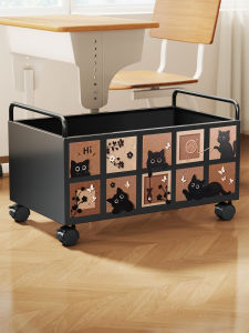 evesigar | Moveable Book Storage Box With Wheels