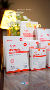 ONEMED - Plester Luka Besar DERMAFIX T 10 x 25cm Isi 10pcs | Plester Transparan Anti Air P3K
