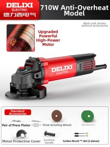 DELIXI Electric | Multipurpose Angle Grinder Cutting Polishing Sanding