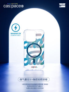 เคสโทรศัพท์แบบดูดซับแม่เหล็กสีน้ำเงิน Original SAD สำหรับ Apple 16 pro iPhone 15 pro Max รุ่นใหม่ 14 pro Max ปุ่มสัมผัสถ่ายรูป