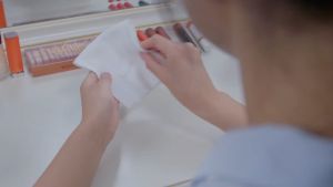 ผ้าฝ้าย ผ้าขนหนูเช็ดหน้า 60 ชิ้น พกพาสะดวก แทนเช็ดหน้า ร่างกาย