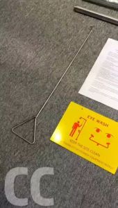 【Best High Quality】 304 Stainless Steel Composite Emergency Shower Eyewash Factory Inspection Vertical Double E