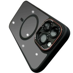 DAIMANG | เคสโทรศัพท์แบบครอบเต็มจอ Apple 14 Pro Max ด้านล่างแบบดึงแม่เหล็กพร้อมฟิล์มกันรอยแบบฝ้าสุดหรูสำหรับ iPhone 13 Pro Max 12 Pro Max