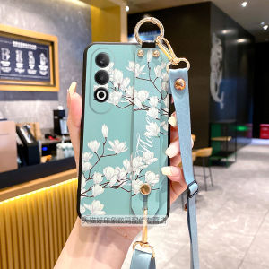 Oppo K12 K11 K11Pro K12Plus K9 Silicone Soft Case with Lanyard Crossbody Protective Cover Full Package Anti-fall Wrist Strap Multi-Style
