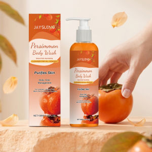 Jaysuing(简素净) | Persimmon Shower Gel Gentle Cleansing Deodorizing Exfoliating Maintain Skin Comfort Long Lasting Oil Control Fragrant Body Wash